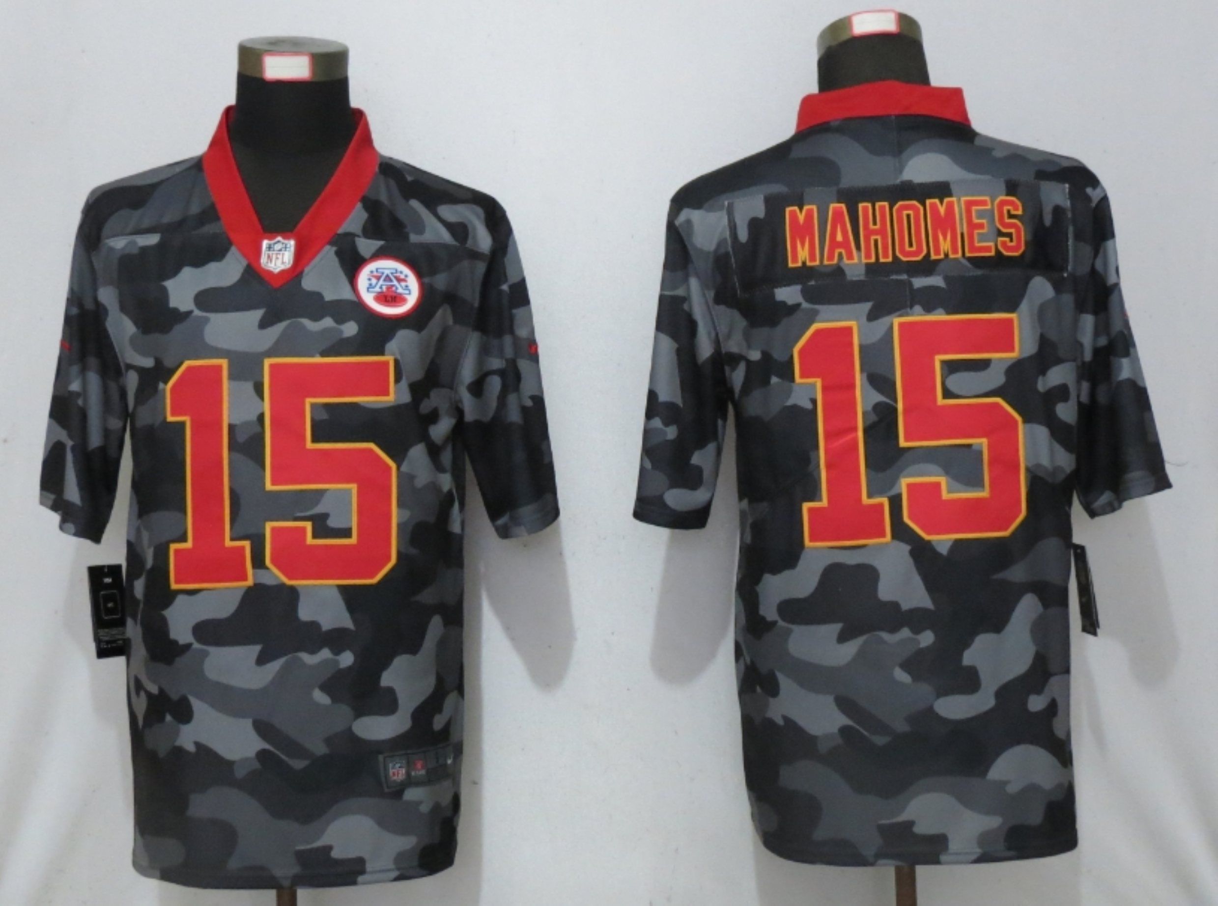 Men Kansas City Chiefs #15 Green 2020 Nike 2nd Camo Salute to Service Limited NFL Jerseys->kansas city chiefs->NFL Jersey
